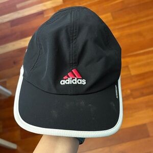 Adidas Black Cap with Red Logo